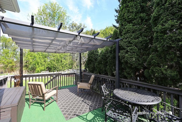 1204 Capri Ter, Mchenry, IL 60050 - wooden deck with a pergola