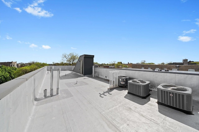 2700 W Jackson Blvd, Chicago, IL 60612 - view of patio featuring central AC unit and a balcony