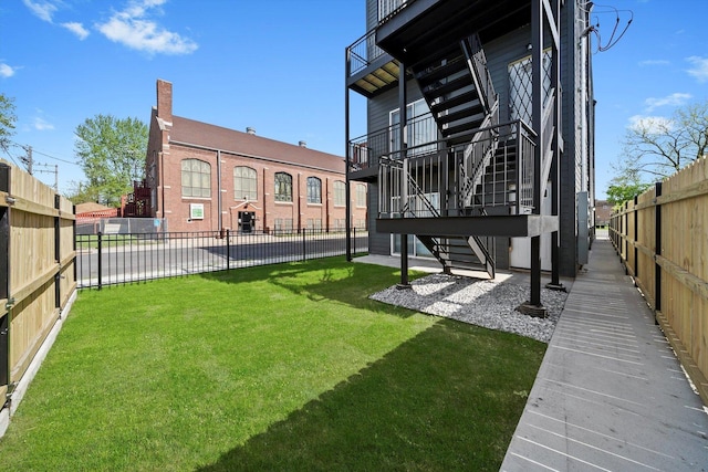 2700 W Jackson Blvd, Chicago, IL 60612 - view of yard featuring stairs
