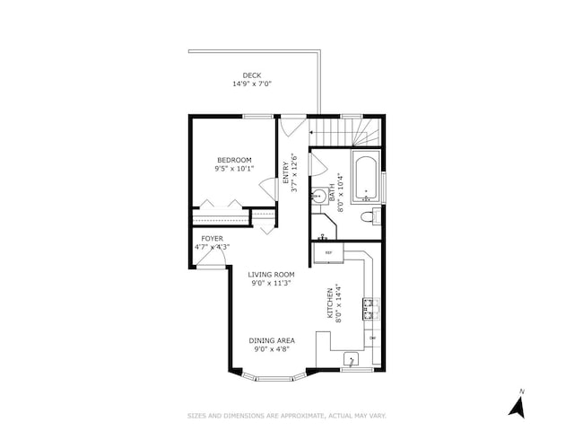 2250 W Argyle St Unit 1, Chicago, IL 60625 - room layout