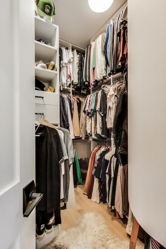 2312 W Hutchinson St, Chicago, IL 60618 - walk in closet with wood finished floors