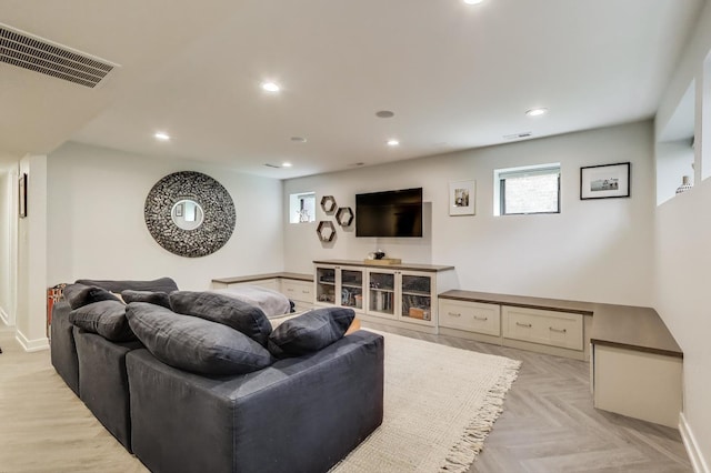 2312 W Hutchinson St, Chicago, IL 60618 - living area with recessed lighting and baseboards
