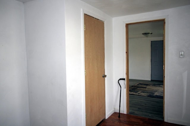 215 S Moore St, South Beloit, IL 61080 - corridor featuring wood finished floors and baseboards