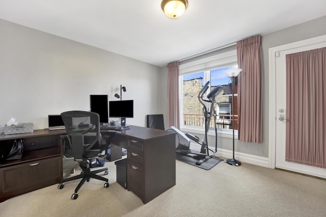 5127 N Damen Ave Unit B, Chicago, IL 60625 - office area with carpet and baseboards