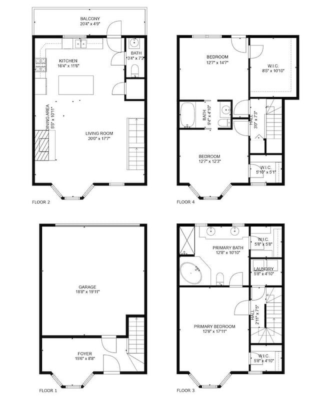 5127 N Damen Ave Unit B, Chicago, IL 60625 - floor plan / room layout