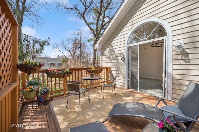 630 Juniper Rd, Glenview, IL 60025 - view of patio featuring a wooden deck