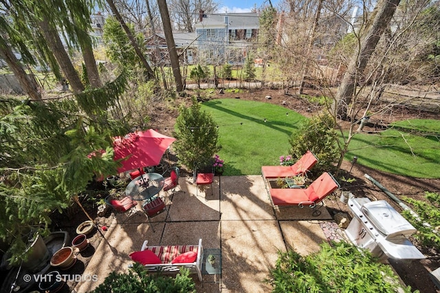 630 Juniper Rd, Glenview, IL 60025 - view of yard featuring a patio area and fence