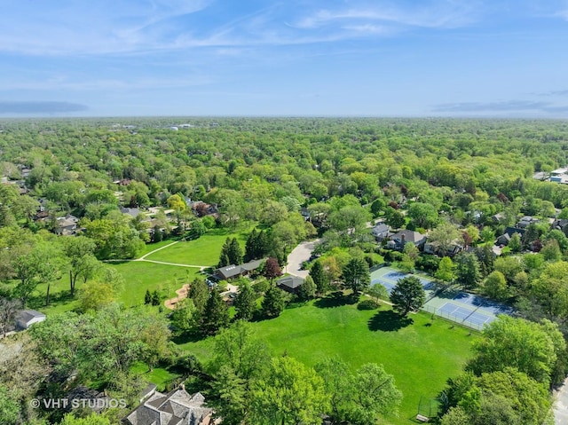 630 Juniper Rd, Glenview, IL 60025 - drone / aerial view of a heavily wooded area