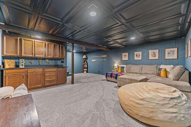 10632 Ventura Blvd, Machesney Park, IL 61115 - carpeted living area featuring an ornate ceiling