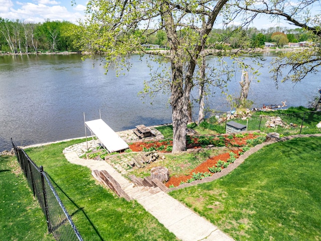 10632 Ventura Blvd, Machesney Park, IL 61115 - dock area featuring a water view