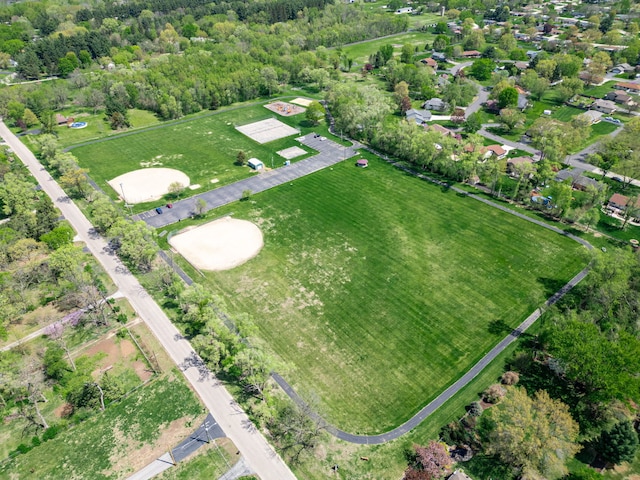 10632 Ventura Blvd, Machesney Park, IL 61115 - aerial overview of property's location with a heavily wooded area