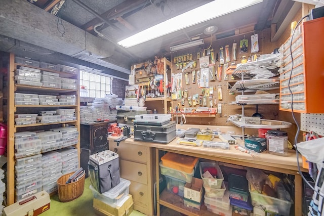view of storage room
