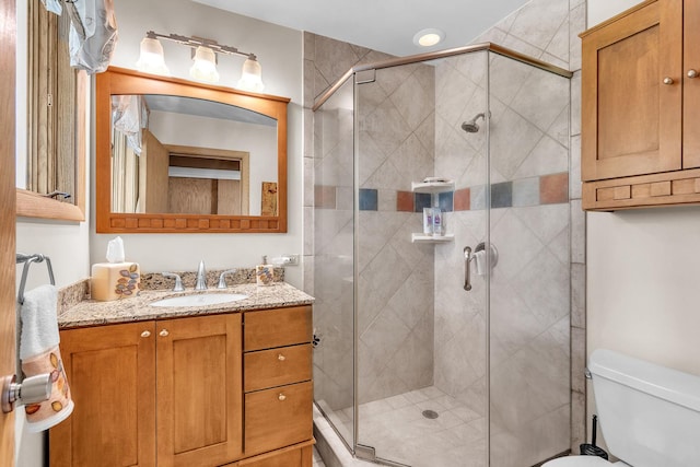 347 Park Dr, Palatine, IL 60067 - full bath with vanity, toilet, and a shower stall