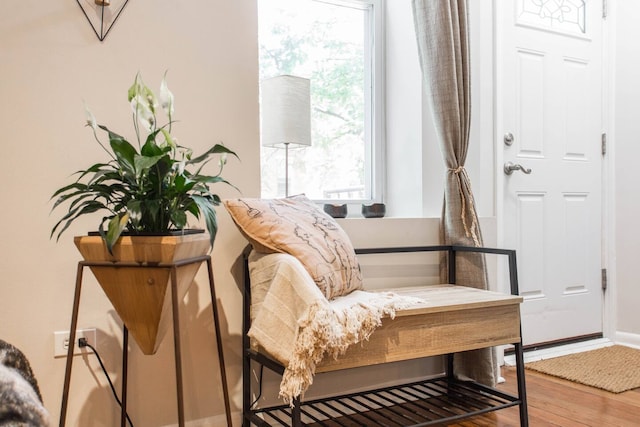 1335 N Greenview Ave Unit 1F, Chicago, IL 60642 - sitting room featuring healthy amount of natural light, wood finished floors, and baseboards