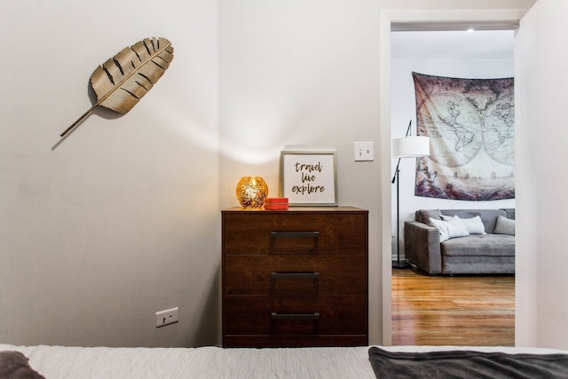 1335 N Greenview Ave Unit 1F, Chicago, IL 60642 - bedroom featuring wood finished floors