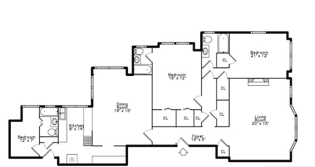 5000 S Cornell Ave Unit 21B, Chicago, IL 60615 - property floor plan