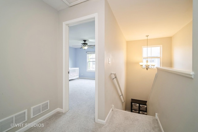 1098 N Claremont Dr Unit 1, Palatine, IL 60074 - staircase with carpet, healthy amount of natural light, and baseboards