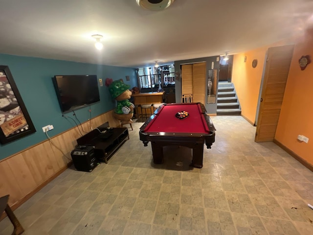 8734 W 99th St, Palos Hills, IL 60465 - rec room featuring billiards table and baseboards