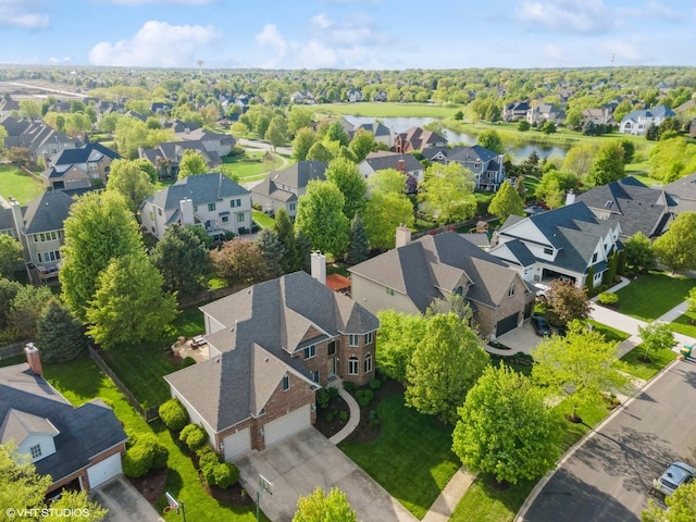 25738 W Sunnymere Dr, Plainfield, IL 60585 - aerial perspective of suburban area with a nearby body of water