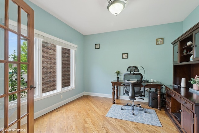 25738 W Sunnymere Dr, Plainfield, IL 60585 - office space with baseboards and light wood-style floors