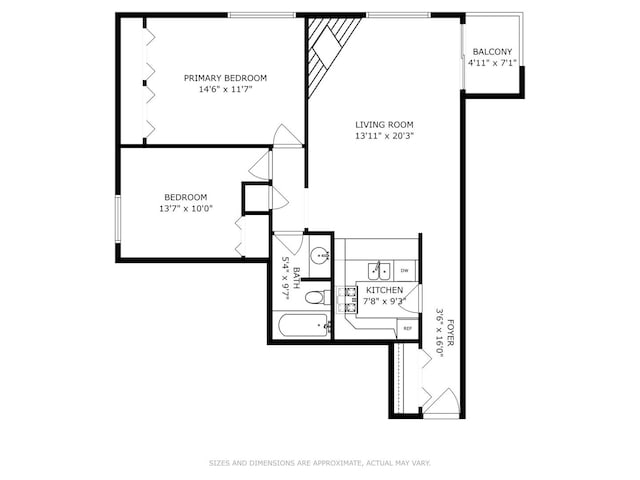 401 W Webster Ave Unit 509, Chicago, IL 60614 - floor plan / room layout