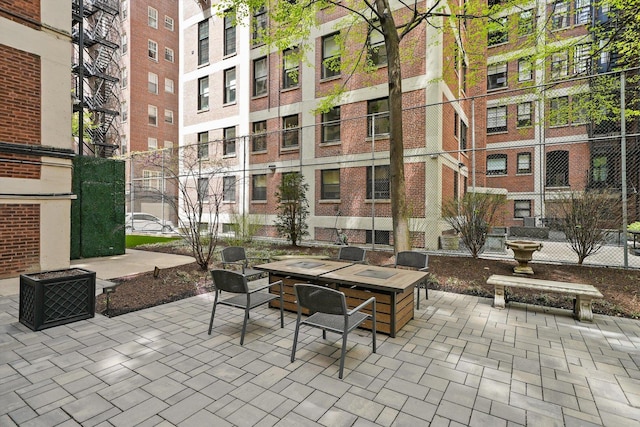 232 E Walton Pl Unit 3W, Chicago, IL 60611 - view of patio with a fire pit