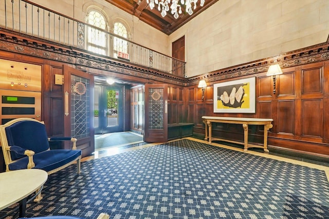 232 E Walton Pl Unit 3W, Chicago, IL 60611 - lobby with a high ceiling and crown molding