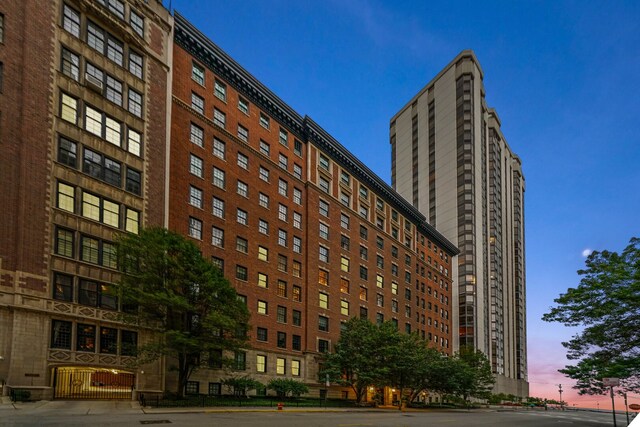 232 E Walton Pl Unit 3W, Chicago, IL 60611 - view of property at dusk