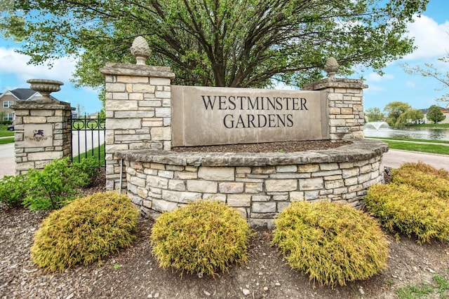 25451 Regent Blvd, Shorewood, IL 60404 - community sign with a water view