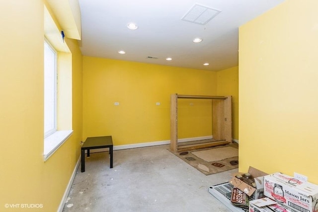 9675 Newton Rd, Huntley, IL 60142 - basement featuring plenty of natural light and recessed lighting