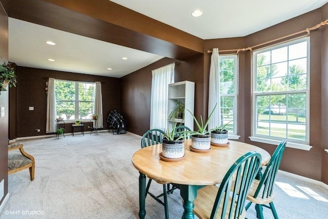 9675 Newton Rd, Huntley, IL 60142 - carpeted dining area with recessed lighting
