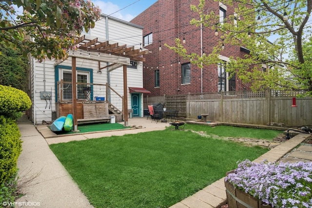 3624 N Leavitt St, Chicago, IL 60618 - rear view of property featuring a pergola and a patio area