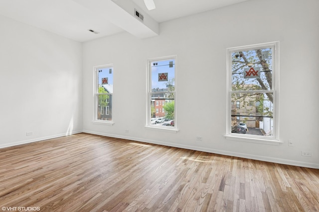 2424 N Seminary Ave, Chicago, IL 60614 - unfurnished room with wood finished floors and baseboards