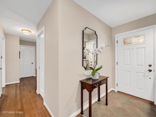 entrance foyer with baseboards