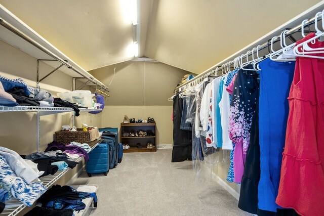 424 Dilorenzo Dr, Naperville, IL 60565 - spacious closet featuring vaulted ceiling and carpet flooring