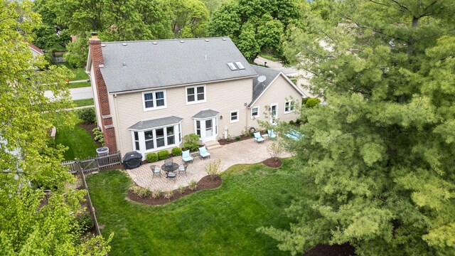 424 Dilorenzo Dr, Naperville, IL 60565 - aerial view of property and surrounding area
