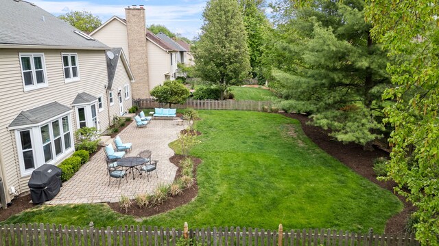 424 Dilorenzo Dr, Naperville, IL 60565 - view of yard featuring a patio area
