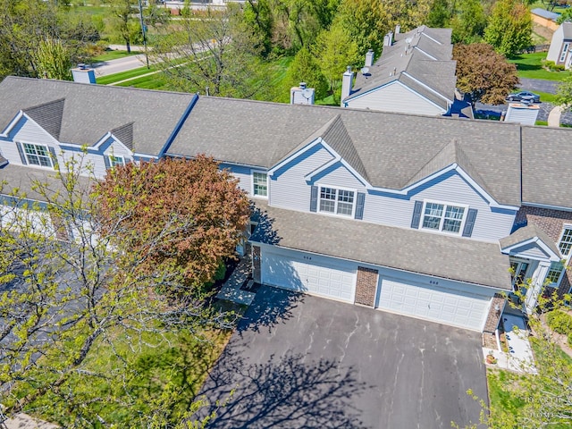view from above of property