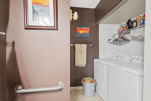 5155 Madison St Unit 204, Skokie, IL 60077 - laundry area with washer and dryer and tile patterned flooring