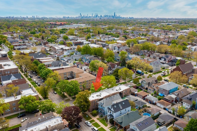 3848 N Lamon Ave Unit 1, Chicago, IL 60641 - aerial perspective of suburban area with a view of skyline
