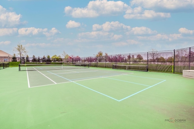 3629 Canton Cir, Mundelein, IL 60060 - view of tennis court featuring fence