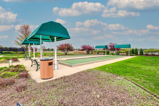 3629 Canton Cir, Mundelein, IL 60060 - view of home's community featuring a bocce ball area and a lawn