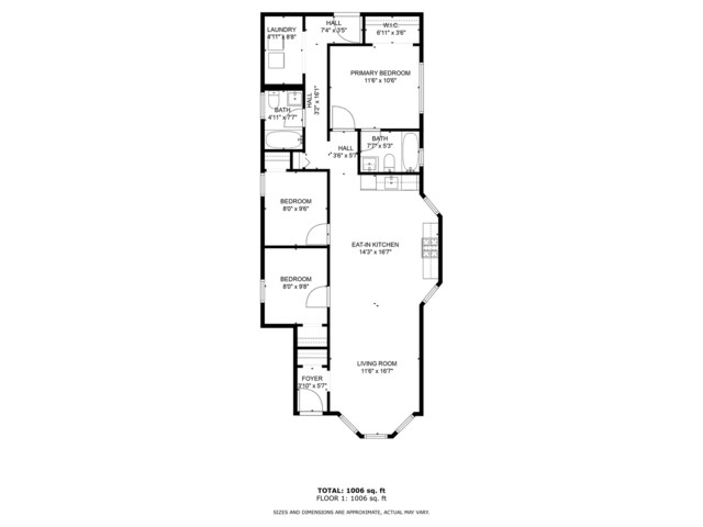 9841 S Ewing Ave, Chicago, IL 60617 - home floor plan