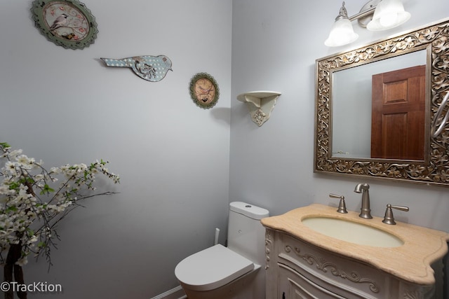 504 Lindley Ave, Westmont, IL 60559 - half bathroom featuring toilet and vanity