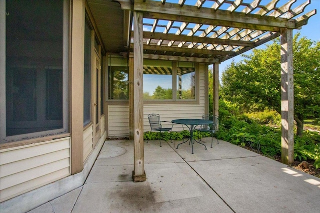 2297 Deer Ridge Ct, Carlock, IL 61725 - view of patio / terrace with a pergola and outdoor dining area