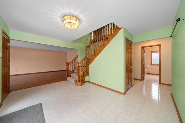 631 Indian Trail Dr, Palos Park, IL 60464 - spare room with stairway and baseboards