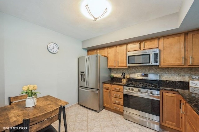1788 Nature Ct, Schaumburg, IL 60193 - kitchen with appliances with stainless steel finishes, decorative backsplash, and brown cabinets