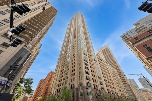 view of building exterior featuring a view of city