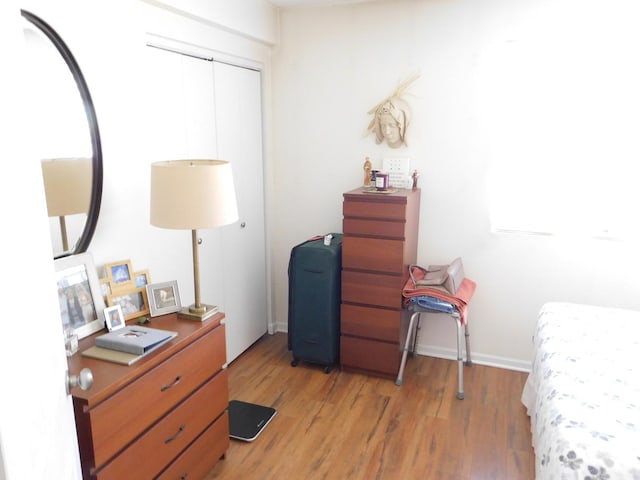 17242 71st Ct Unit 4, Tinley Park, IL 60477 - bedroom featuring light wood-style flooring and a closet