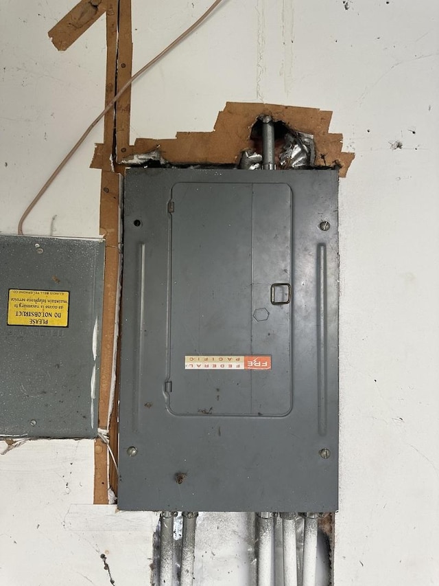utility room with electric panel